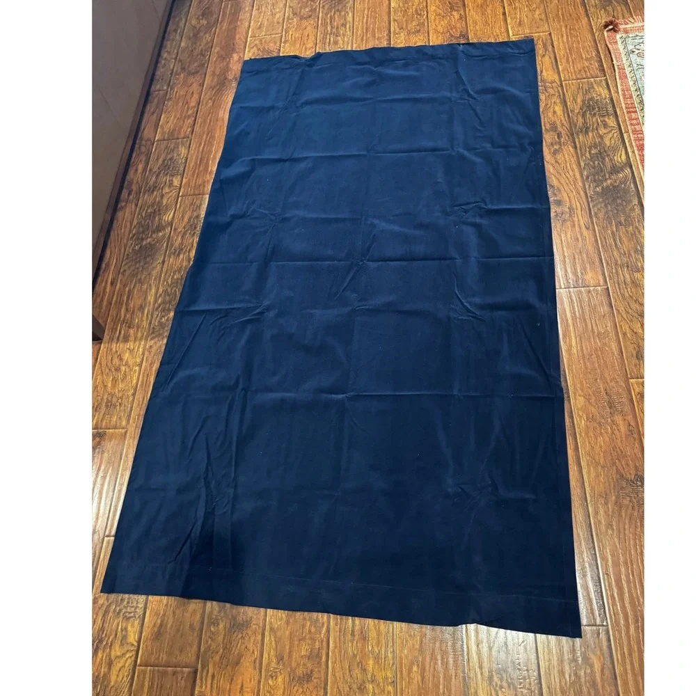 Threshold Navy Blue Velvet Curtain Panels Set of 4 50x84 Room Darkening Drapes